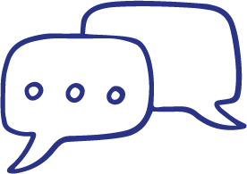 Icon of chat bubbles
